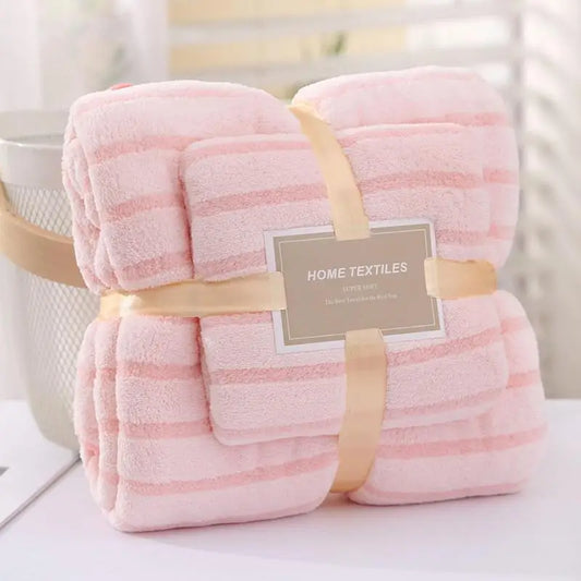 Soft Striped Towel Set – Everyday Luxury