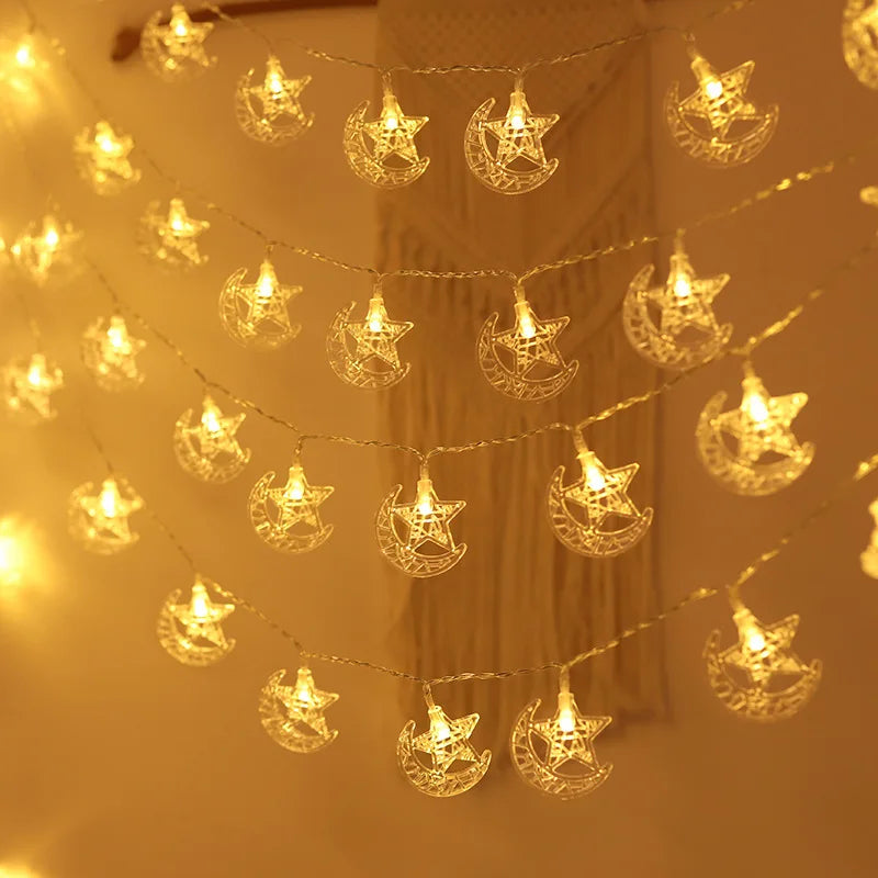 Moon & Star String Lights – Magical Décor for Any Occasion