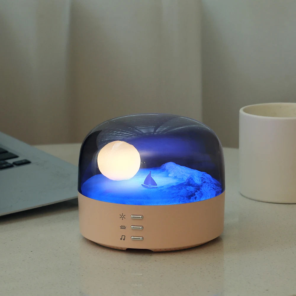 3-in-1 Moonlit Ocean Bluetooth Lamp