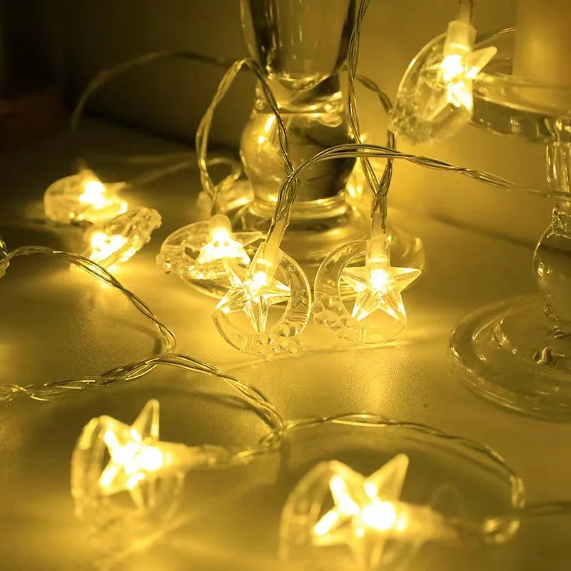 Moon & Star String Lights – Magical Décor for Any Occasion