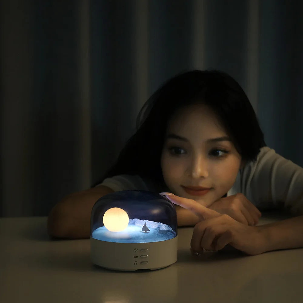 3-in-1 Moonlit Ocean Bluetooth Lamp