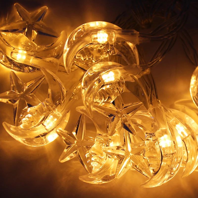 Moon & Star String Lights – Magical Décor for Any Occasion