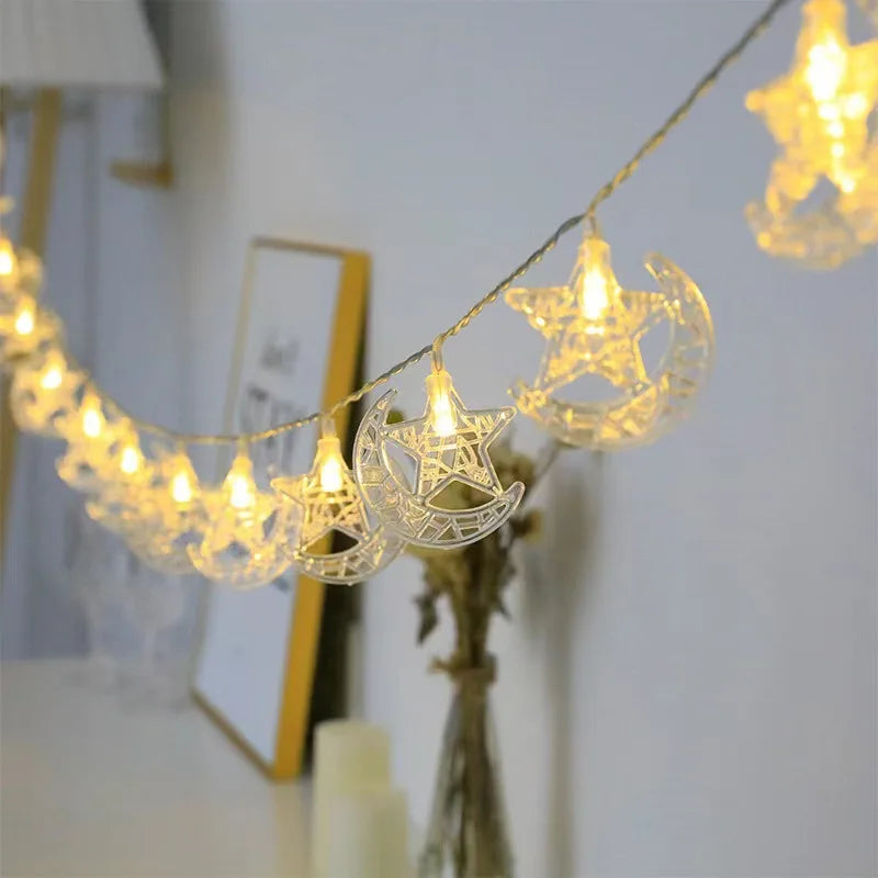 Moon & Star String Lights – Magical Décor for Any Occasion