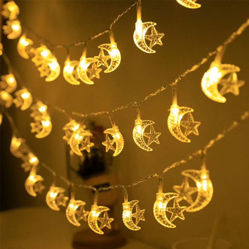 Moon & Star String Lights – Magical Décor for Any Occasion