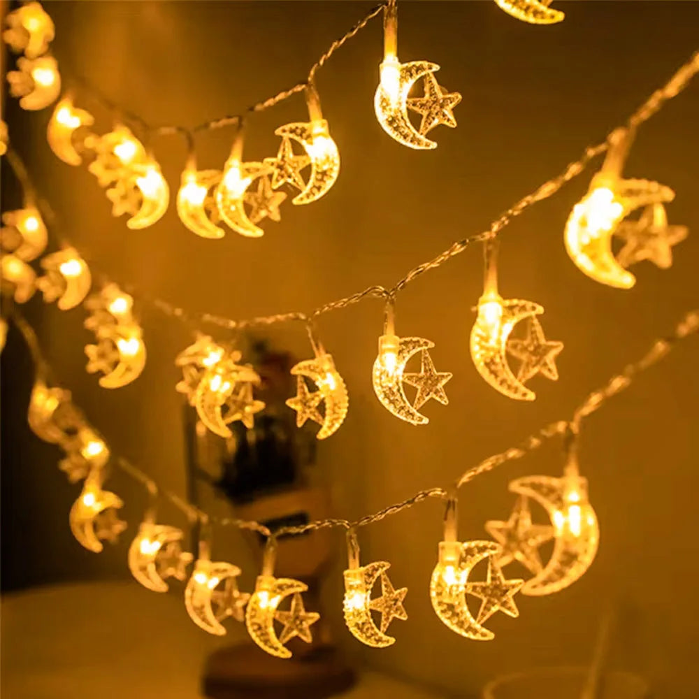 Moon & Star String Lights – Magical Décor for Any Occasion